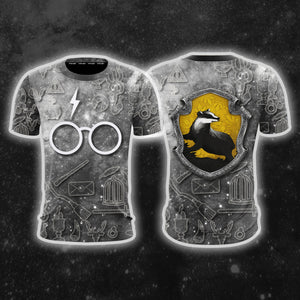 Hufflepuff Logo Harry Potter New Collection Unisex 3D T-shirt   
