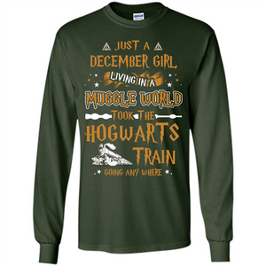 Harry Potter T-shirt Just A December Girl Living In A Muggle World   