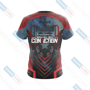 Tom Clancy's Splinter Cell: Conviction BopoH Logo Unisex 3D T-shirt   