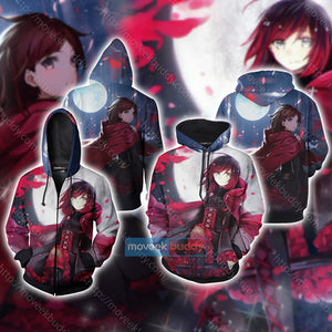 RWBY Ruby Rose 3D Hoodie   