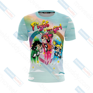 The Powerpuff Girls New Look Unisex 3D T-shirt   