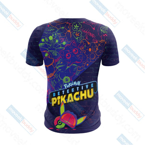 Detective Pikachu Unisex 3D T-shirt   
