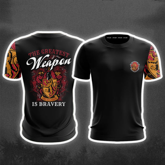 The Greatest Weapon Bravery Gryffindor Harry Potter Unisex 3D T-shirt   