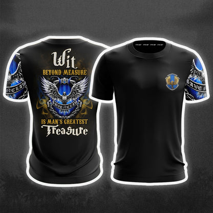 Wit Beyond Measure Is Man's Greatest Treasure Ravenclaw Harry Potter Unisex 3D T-shirt   
