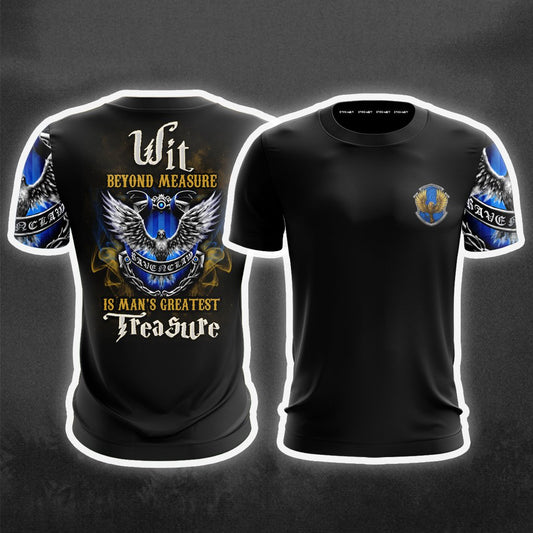 Wit Beyond Measure Is Man's Greatest Treasure Ravenclaw Harry Potter Unisex 3D T-shirt   