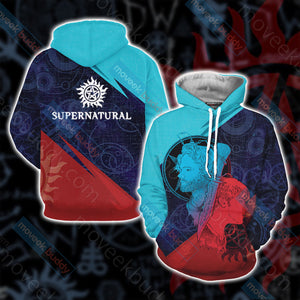 Supernatural New Look Unisex 3D T-shirt Hoodie S 