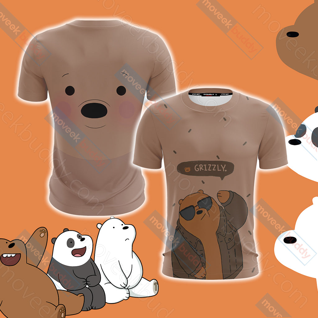 We Bare Bears - Grizzly Unisex 3D T-shirt S  