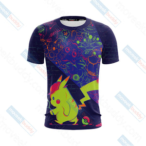 Detective Pikachu Unisex 3D T-shirt   