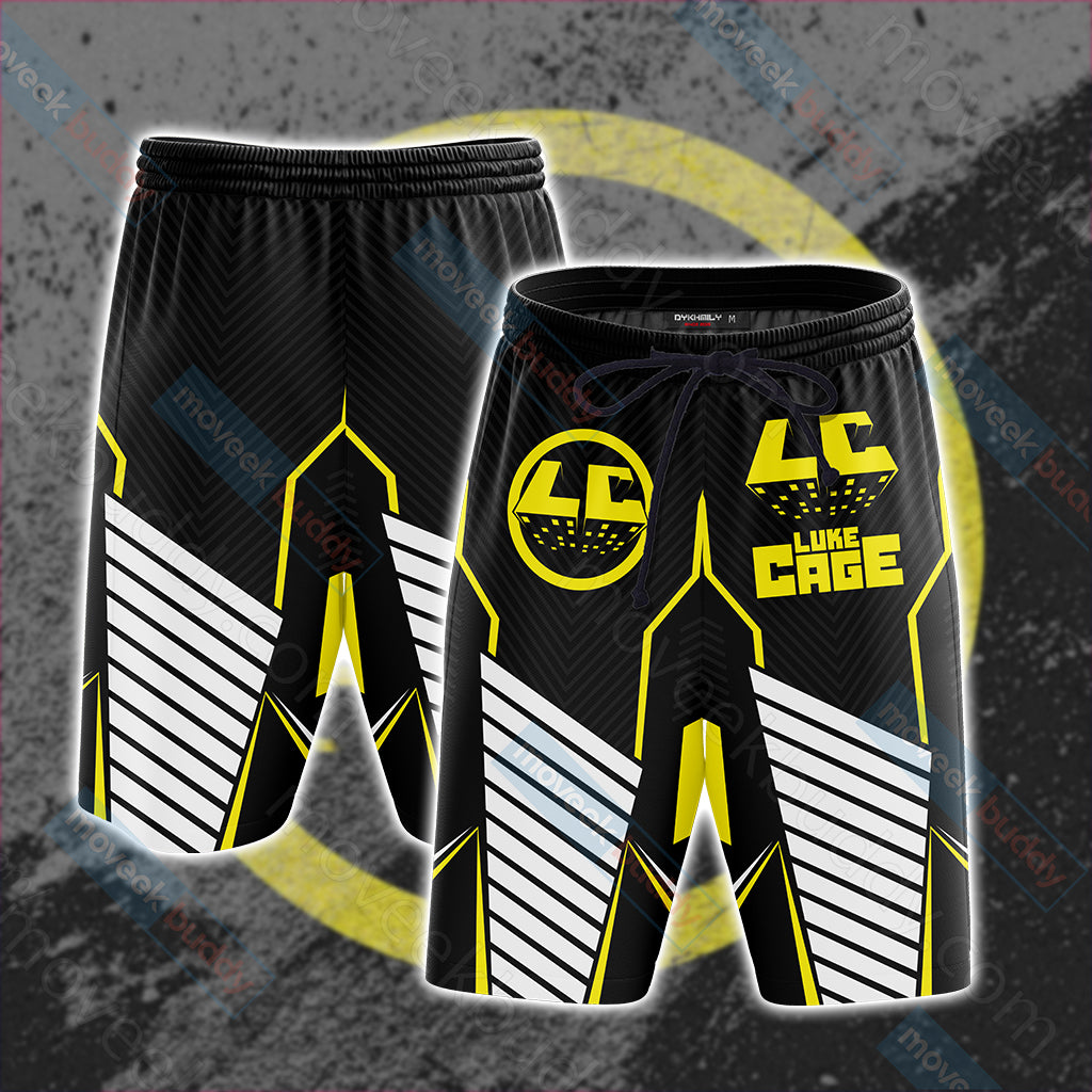 Luke Cage Symbol Beach Shorts S  