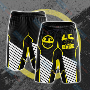 Luke Cage Symbol Beach Shorts S  