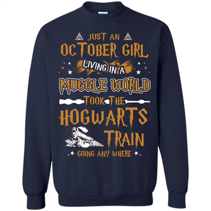 Harry Potter T-shirt Just An October Girl Living In A Muggle World   