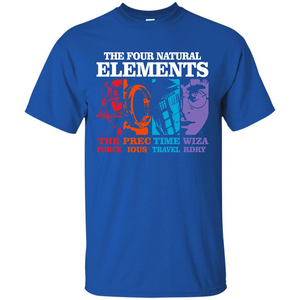 Movie T-shirt The Four Natural Elements T-shirt Royal S 