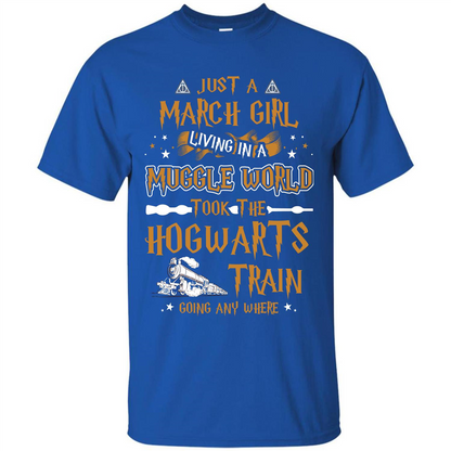 Harry Potter T-shirt Just A March Girl Living In A Muggle World   