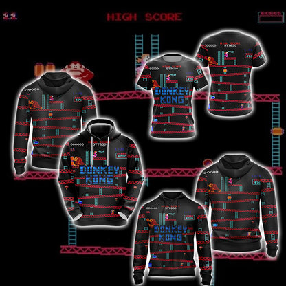 Donkey Kong New Game Unisex 3D T-shirt   