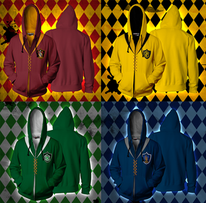 The Hufflepuff Quidditch Team Harry Potter Zip Up Hoodie   