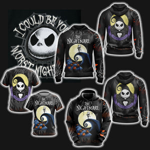 Nightmare Before Christmas - Jack Skellington Unisex 3D T-shirt   