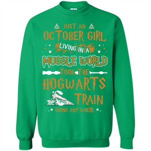 Harry Potter T-shirt Just An October Girl Living In A Muggle World   