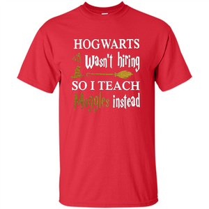 I Teach Muggles Instead T-shirt Red S 