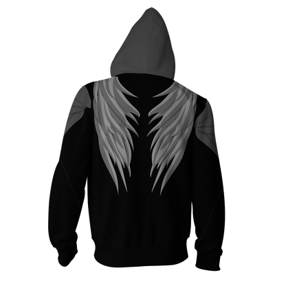 The Hunger Games: Mockingjay Katniss Everdeen (Black) Cosplay Zip Up Hoodie Jacket   