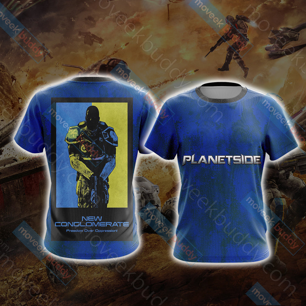 Planetside - New Conglomerate Unisex 3D T-shirt   