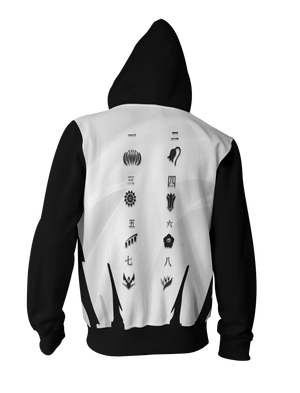 Bleach Division Symbol Unisex Zip Up Hoodie Jacket   