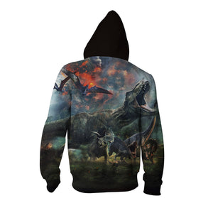 Jurassic World 3D Zip Up Hoodie   