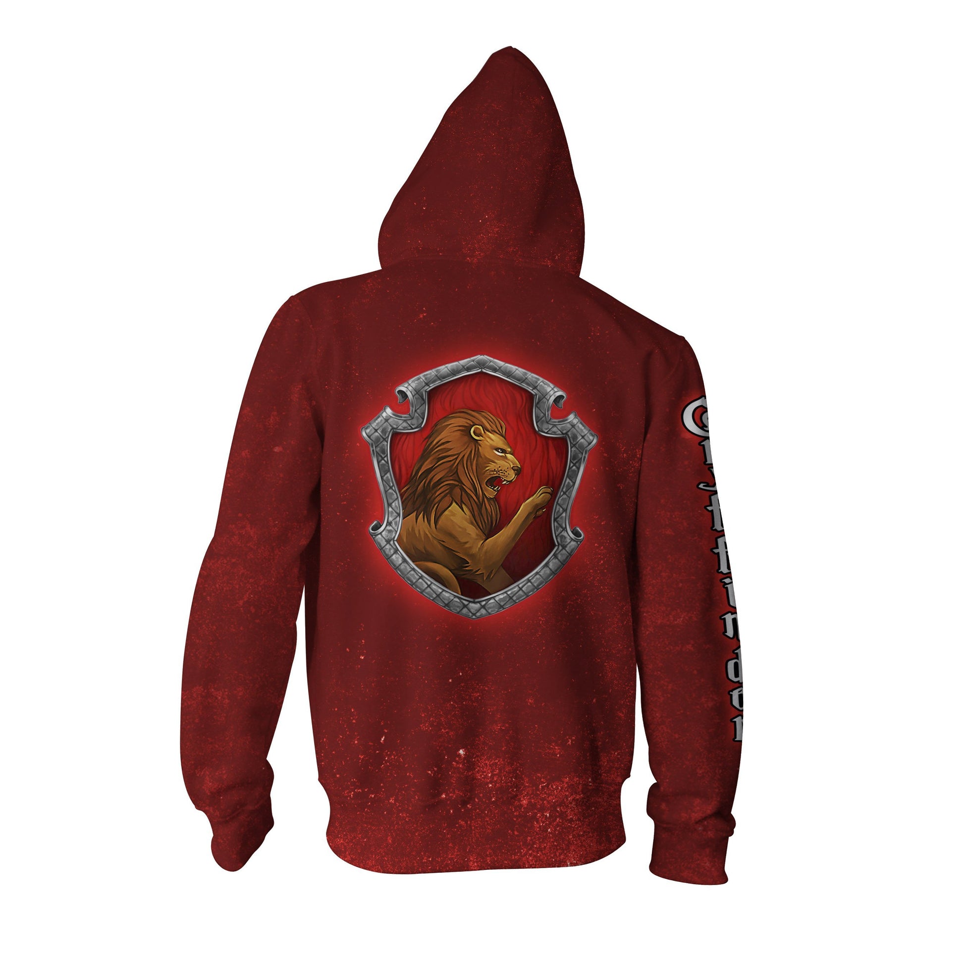 Gryffindor Logo (Harry Potter) 3D Zip Up Hoodie   