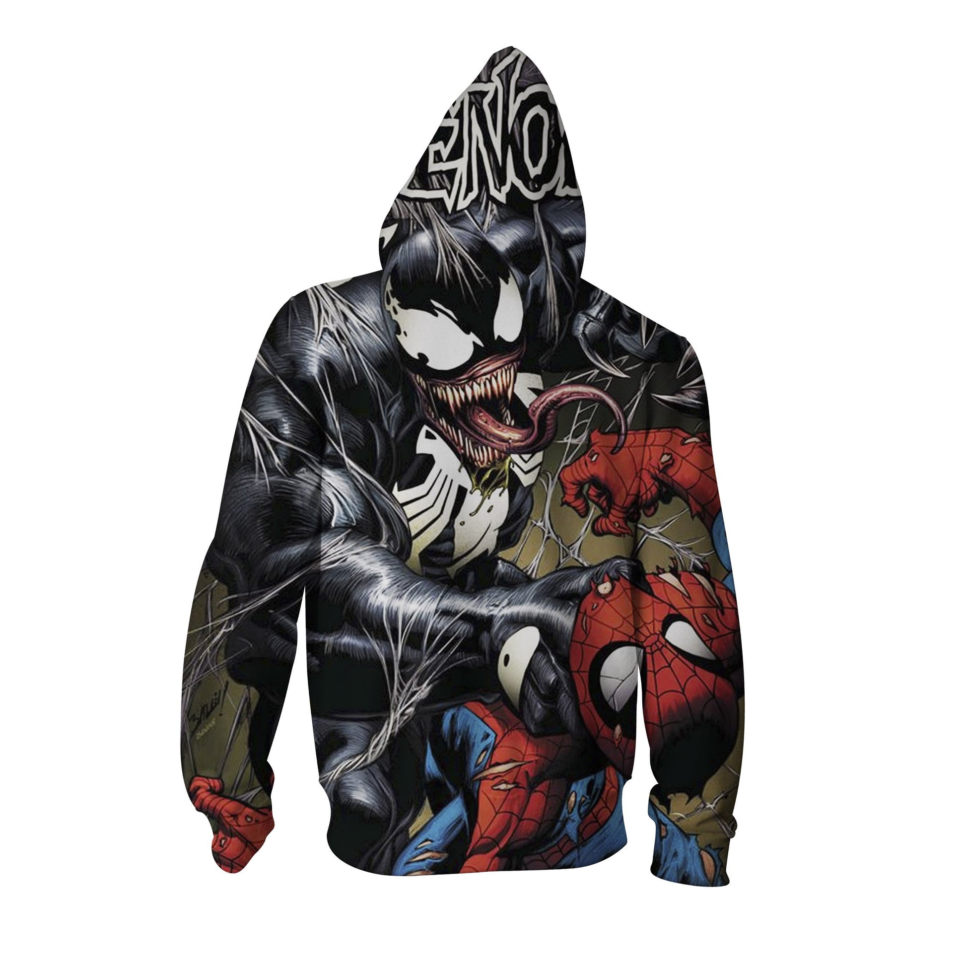 Venom 3D Zip Up Hoodie   