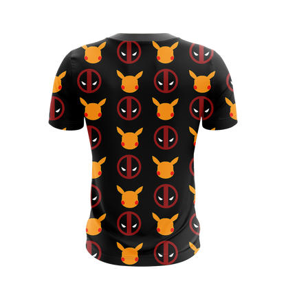 PikaPool Deadpool And Pikachu Unisex 3D T-shirt   