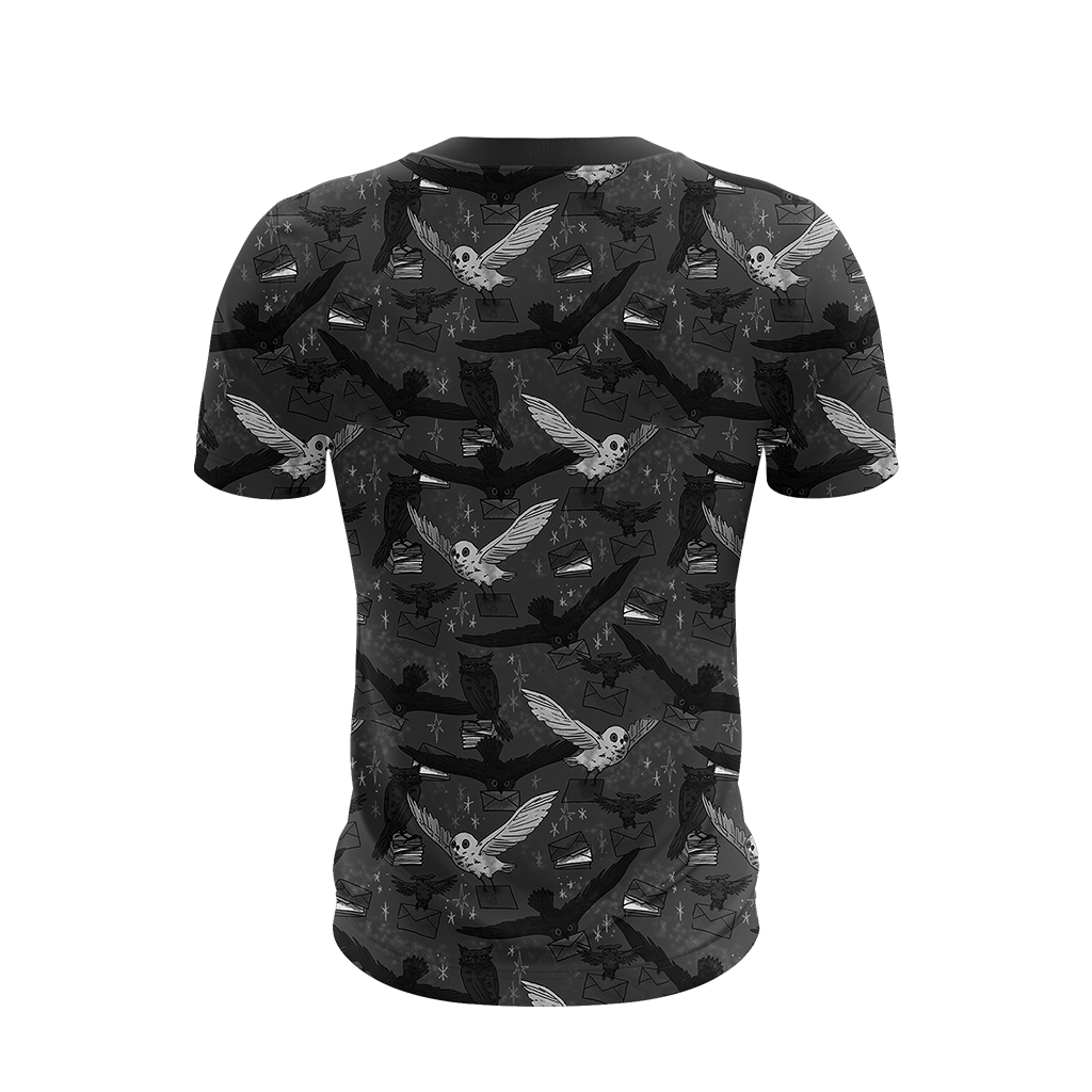 Hedwig Owl Seamless Harry Potter Unisex 3D T-shirt   