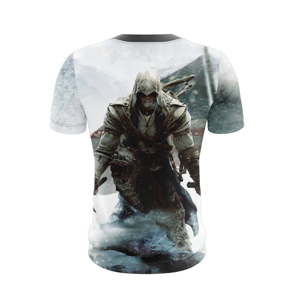 Assassin's Creed III Connor Cosplay Unisex 3D T-shirt   