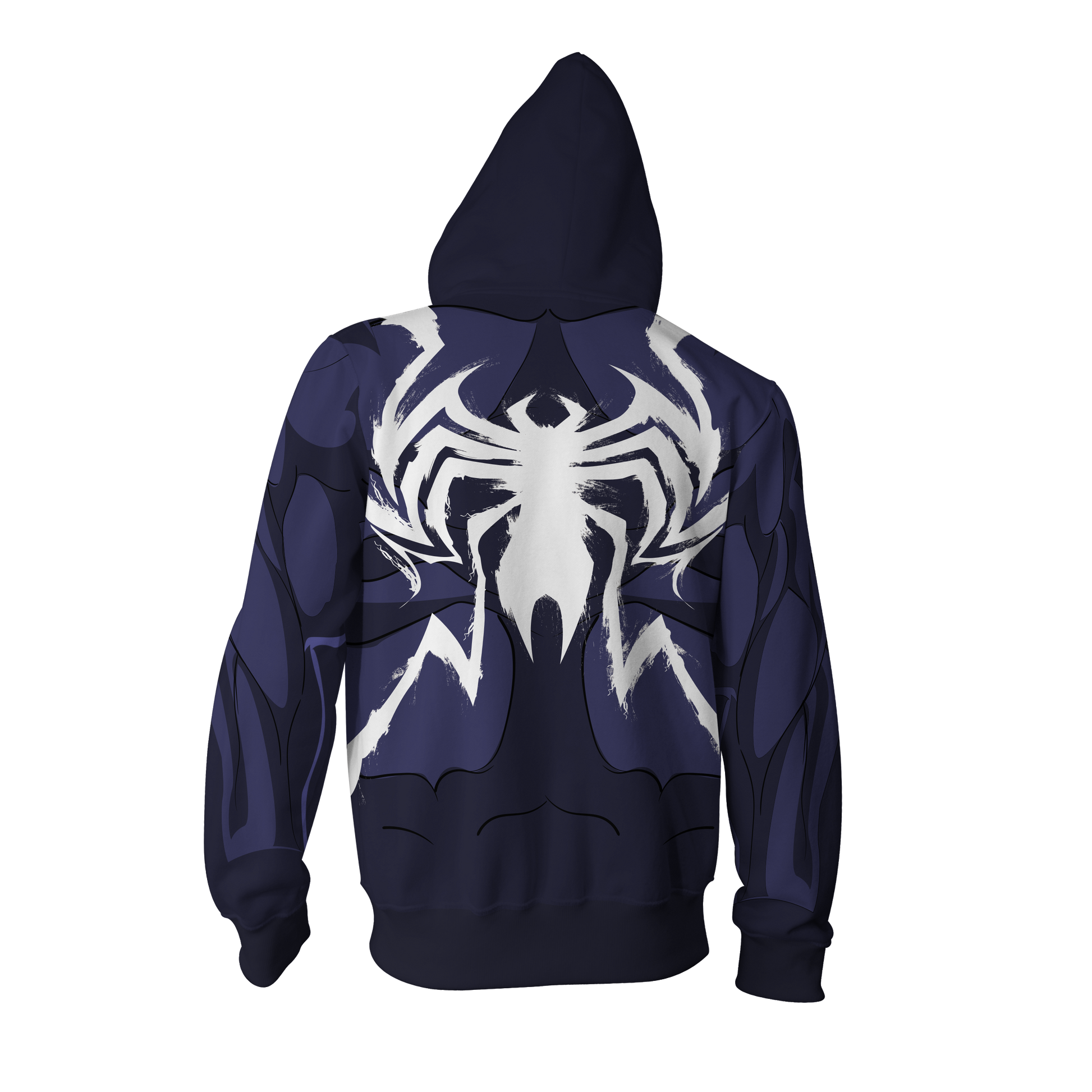 Venom Marvel Cosplay Zip Up Hoodie Jacket   