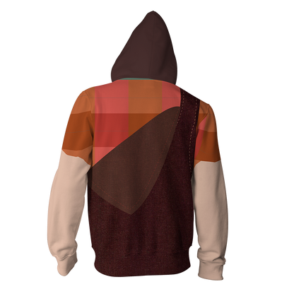 Ralph Cosplay Wreck It Ralph Zip Up Hoodie Jacket   