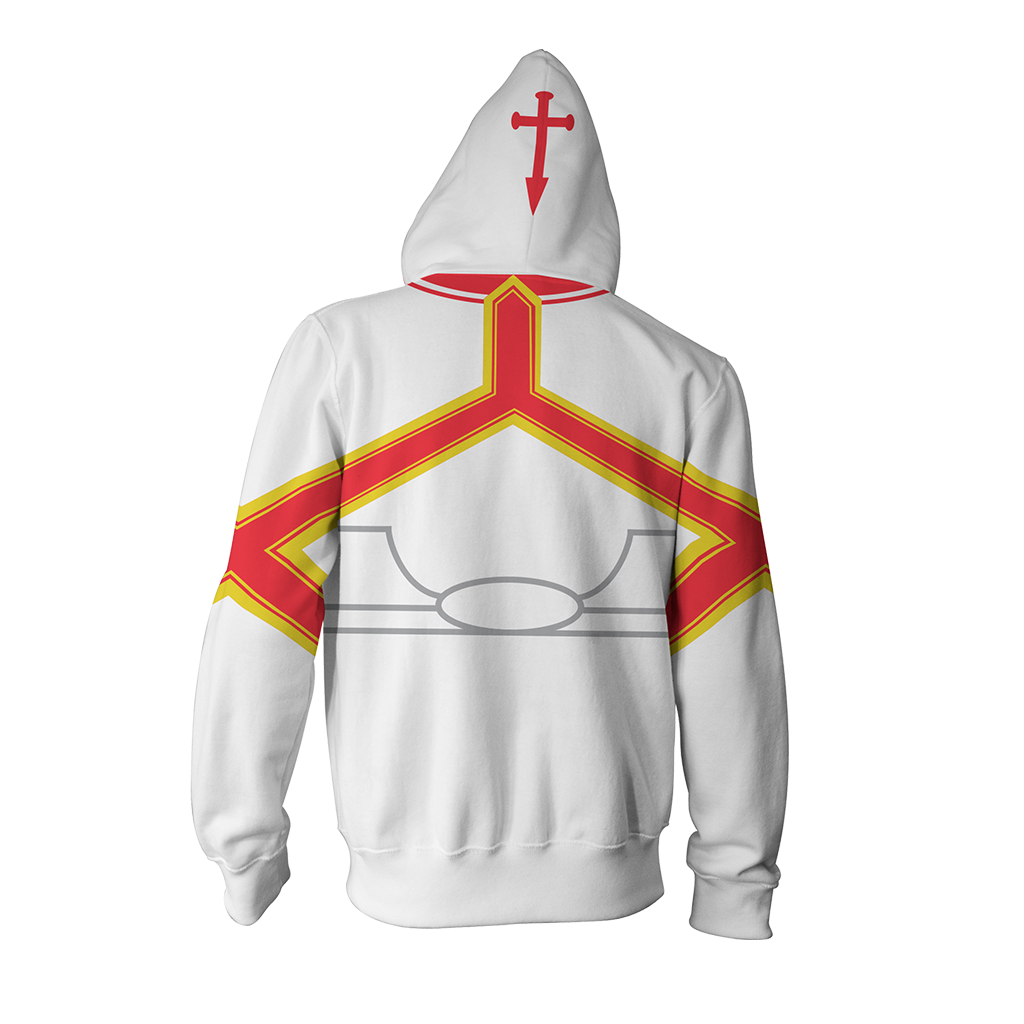 Sword Art Online Asuna Cosplay Zip Up Hoodie Jacket   