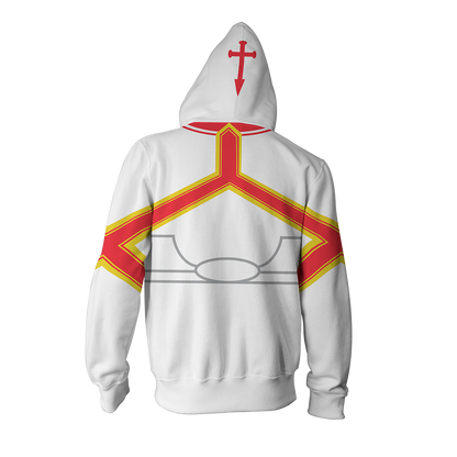 Sword Art Online Asuna Cosplay Zip Up Hoodie Jacket   