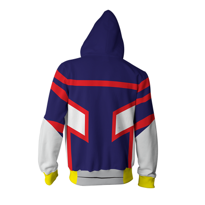 Boku No Hero Academia Young All Mighty Cosplay Zip Up Hoodie Jacket   