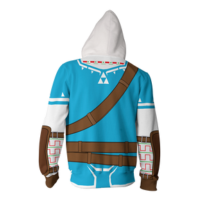 Breath of the wild zip up hoodie cheap