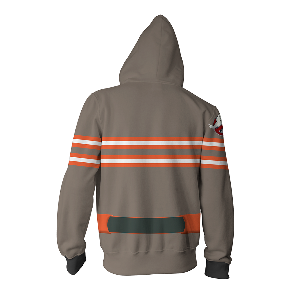 Ghostbusters Uniform Cosplay Zip Up Hoodie Jacket   