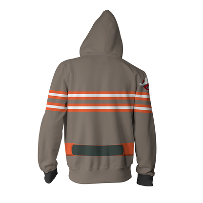 Ghostbusters Uniform Cosplay Zip Up Hoodie Jacket   
