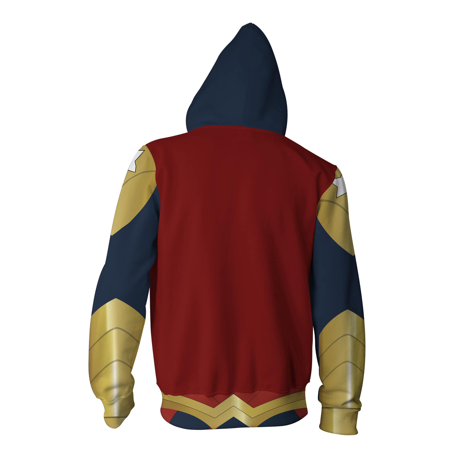 Wonder Woman Cosplay Zip Up Hoodie Jacket   