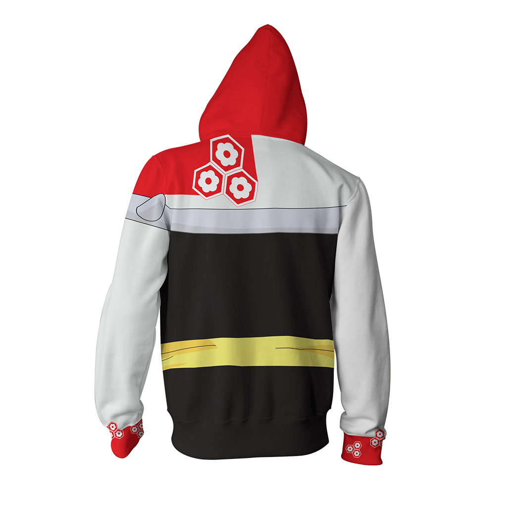 Inuyasha Sesshomaru Cosplay Zip Up Hoodie Jacket   