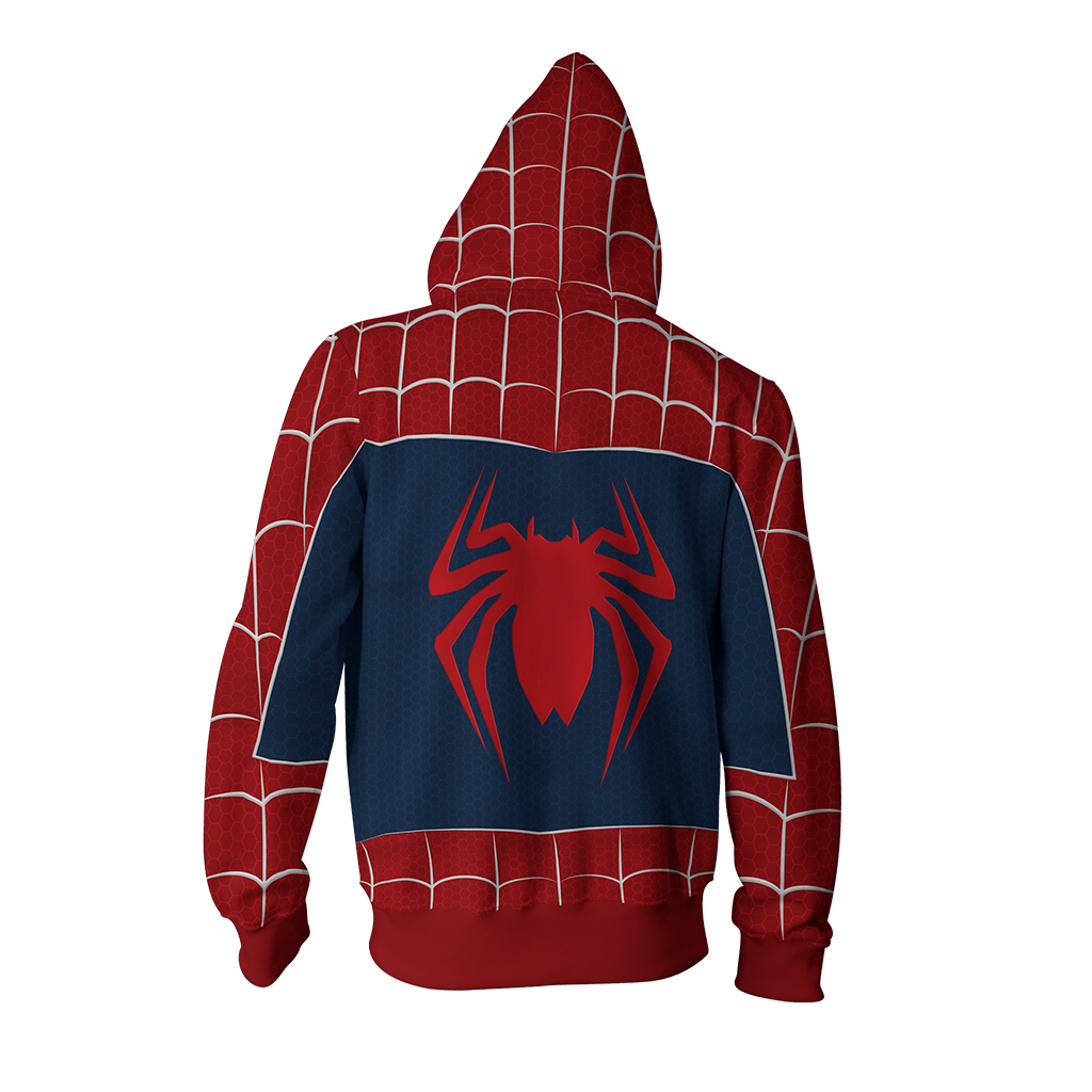 The Amazing Spider-Man 2 Peter Parker Cosplay Zip Up Hoodie Jacket   