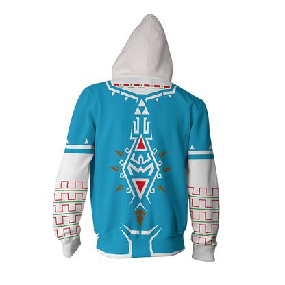 The Legend of Zelda: Breath of the Wild Link Cosplay New Look Zip Up Hoodie   