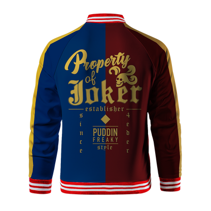 Harley Quinn Cosplay Baseball Jacket   