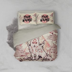 Okami-Customized 3D Bed Set Twin (3PCS)  