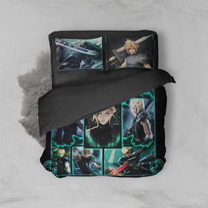 Final Fantasy VII Cloud Strike Bed Set Twin (3PCS)  