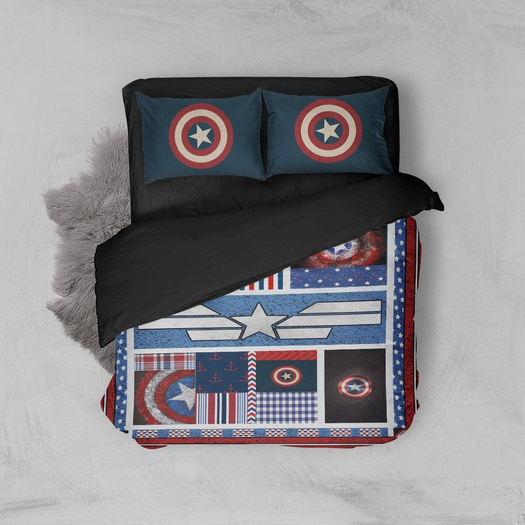 Captain America Bed Set Twin (3PCS)  