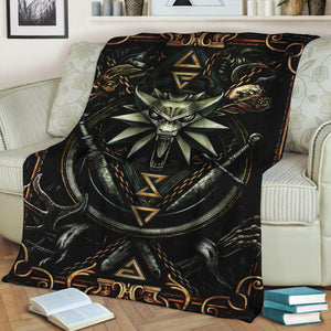 Witcher Symbol 3D Throw Blanket 130cm x 150cm  