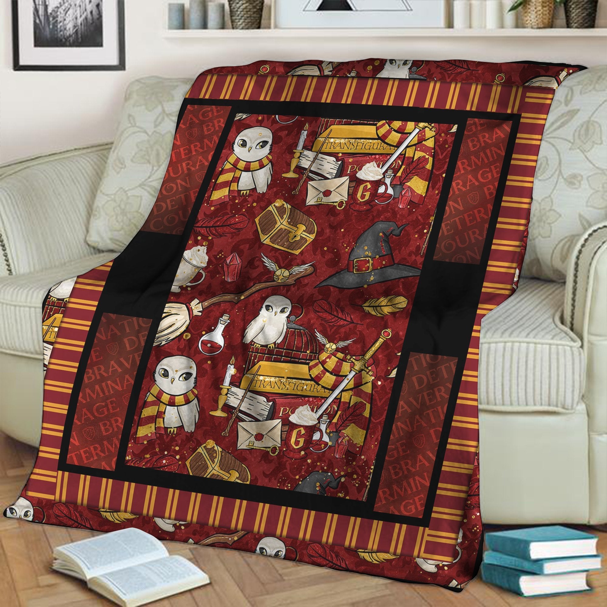 Harry Potter Gryffindor 3D Throw Blanket 130cm x 150cm  