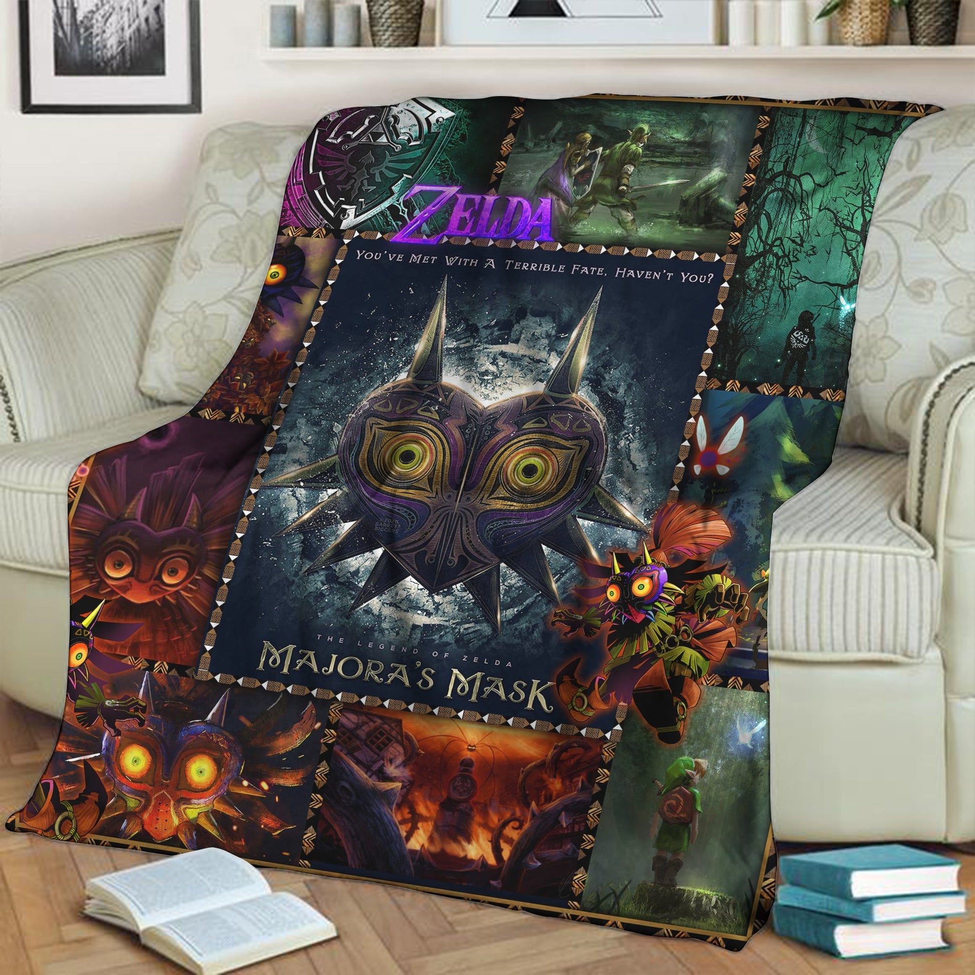 The Legend Of Zelda Majora's Mask 3D Throw Blanket 130cm x 150cm  